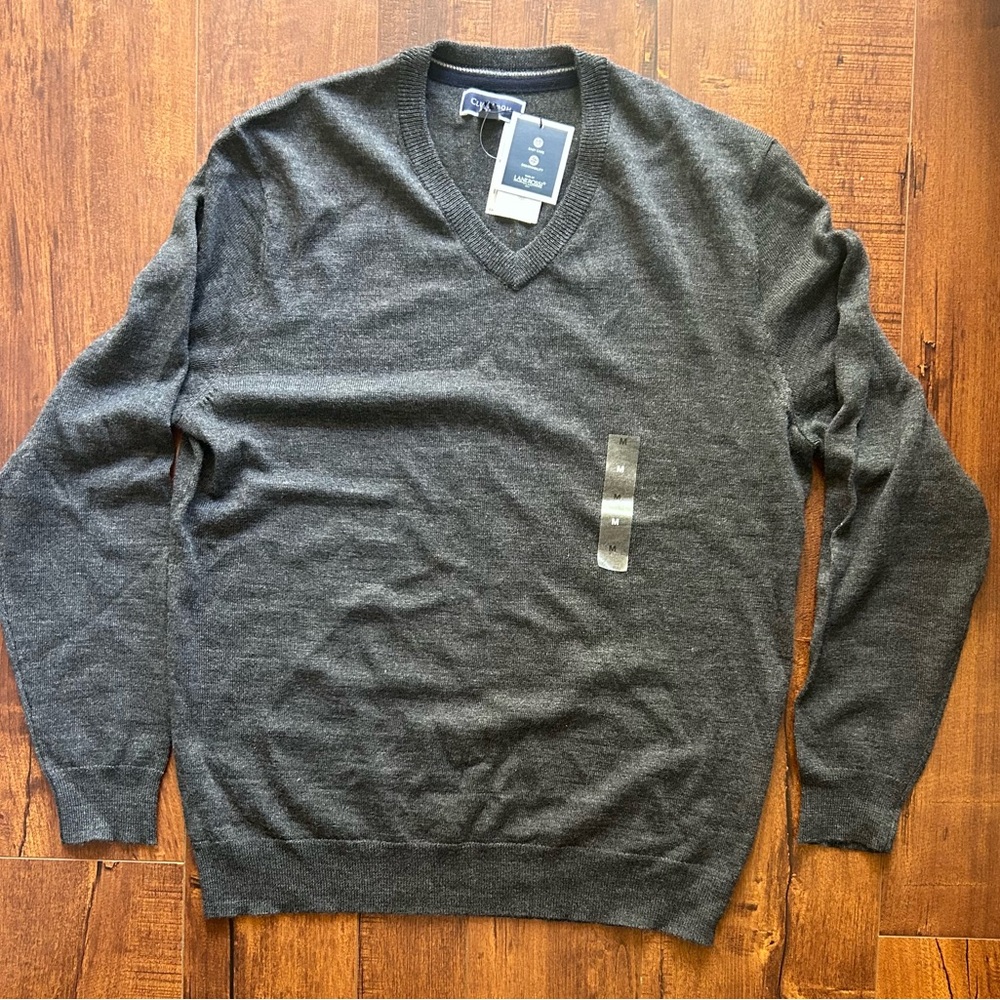 Club Room Men’s Merino Table-Wool V-Neck